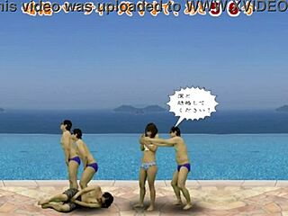 Japanese Femdom Ball Kicking Game Torments Losers