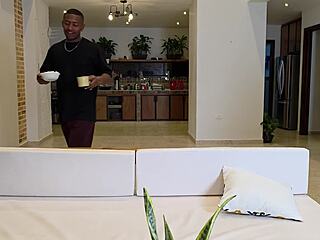 My stepsis turns movie night into rough interracial pounding