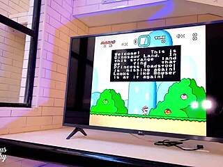 stepsis in miniskirt no panties bends over gaming juicy pussy begs rough fuck mysteriouskathy