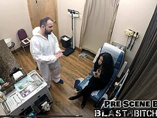 Yesenia Yousos Spreads Pussy for Missionary Creampie Blast Backstage