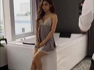 my cute vietnamese student girl teases on webcam