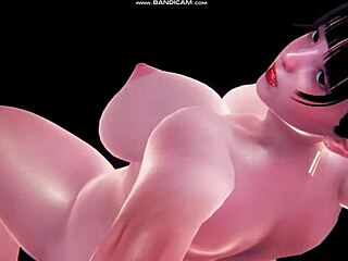 3d hentai babe with massive heaving breasts