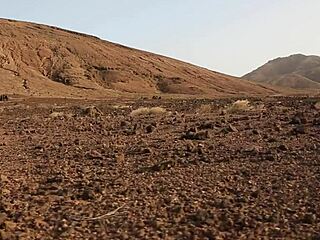 y melena maria rya fingers her pussy naked in desert wow