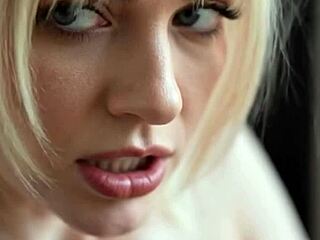 blonde lezdom dom uses brunette slave orally ai generated!