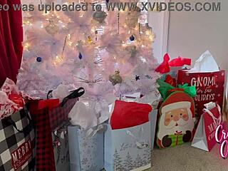 stepmom's big tits and wet pussy make christmas the best gift ever