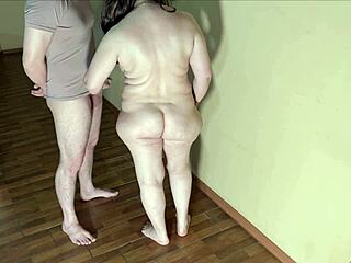 stepmom lifts cock for blowjob then takes anal in big ass