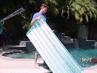 Step-mom sneaks son's sausage on memorial day for taboo suck