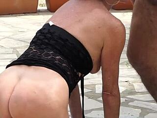 Mature Amateurs F*ck Passionately in Sunny Garden Surrounded by Nature Close Up