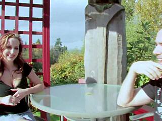 Megan's street whoring bends her over bed in fishnets for deep doggystyle gaping