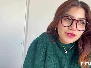 Putalocura's hot creampie fuck with sexy Peruvian teen Marina Gold