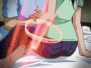 Hentai bride's big tits bounce through uncensored anal creampie torment