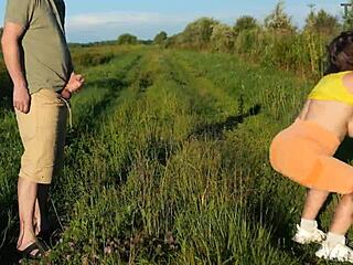 ever tried risky outdoor sex with a nympho stranger?