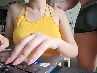 jerking to best friend's milf mom til she catches me 😏🍑💦