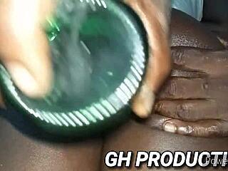 club bottle stuffs yaa yaas pussy and ass