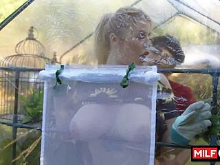 Jenna Starr's Huge Ass Tits Bounced Garden Hardcore