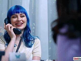 big tit shemale boss fucks intern outdoors snow?