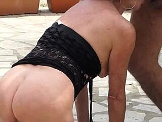 Mature Amateurs F*ck Passionately in Sunny Garden Surrounded by Nature Close Up