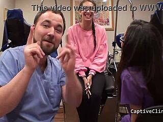 Behind Scenes Kitty Catherine Big Tits Nurse Latex Handcuffs Vibrator Hospital