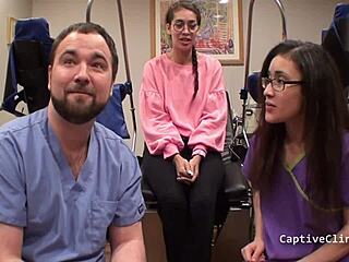 Behind Scenes Kitty Catherine Big Tits Nurse Latex Handcuffs Vibrator Hospital