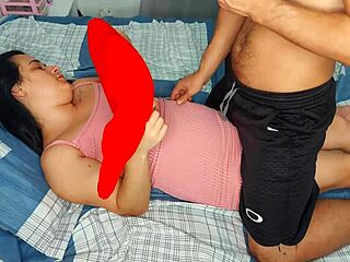 brazilian amateur wife bares ass for first rough doggystyle porno ride