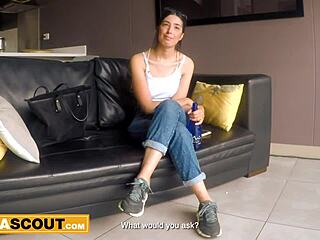 Hot Latina Model Deepthroats Big Cock After Massage Audition!