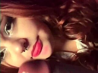 BBW Maid Sucks Cock For Cuck Wife