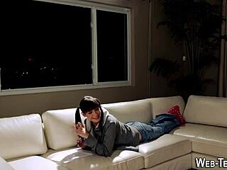 Petite Skinny Teen Eaten Out by Horny Girl in HD Lesbian Fingering