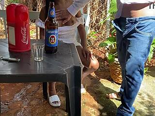 A naughty 60-year-old sneaks off to fuck a hot girl right in the bar