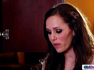 Petite Latina Stepdaughter Licks and Fingers Big Tits Stepmom to Intense Orgasm