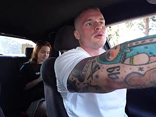 taxi driver rams skinny redhead teen anal rough deepthroat cumshot pov!