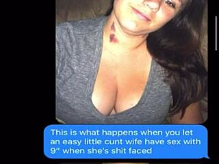 Sexting Slut Wife Teases Husband with Big Tits and Huge Ass Pics