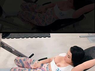 emanuelly raquel flashing big tits at gym, watch more?