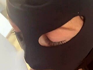 red lipstick milf mommy sucks cock deep then doggy squirt in fishnets taboo wife