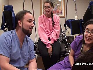 Behind Scenes Kitty Catherine Big Tits Nurse Latex Handcuffs Vibrator Hospital