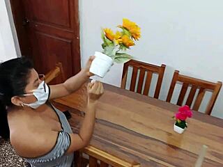 maid's curvy ass tempts me while wife shops