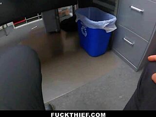 Officer Punishes Shoplifting Teen with Monster Cock Doggystyle in Garage