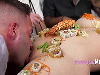 Freeuse Asian Chef Emerald Loves Serves Pussy Dessert to Suki Sin!