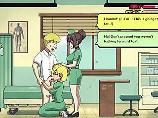 yo grabbing those huge nurse tits in ep 4 🍒😈💦