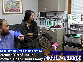 dr tampa chokes zombae backstage in latex gloves for deepthroat slave creampie