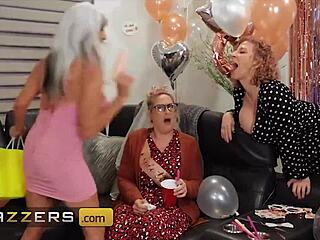 Sara Jay and Sally D'Angelo devour Mazee's inches deep!