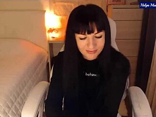 helga's bad behavior strips sexy with perky nipples clit vibing lingerie