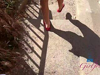 cruising coast with cute brianna arson public head pov