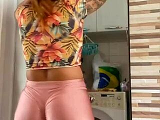 watch my wife flash big pussy lips for hubby nearby