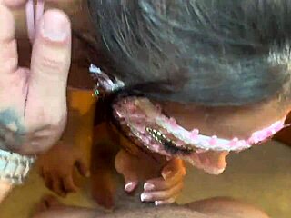 skinny brunette chokes deepthroat pov bathroom fuck no condom