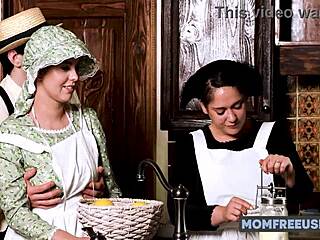 What If Curvy Amish Jessie Rogers Offered Fat Milf Body to Community?