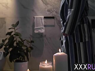 leana lovings' big ass milf pussy rides husband's monster cock post nuru massage