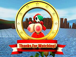 shy futanari takes huge cock deepthroat anal and belly bulging cumshot