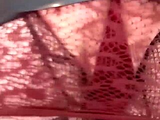 Chubby Tattoo Slut Strips Squirts Vibrator See-Through Bra