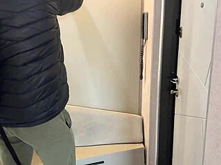 Stepson pounds petite Russian stepmom post-vacation with moans and subtitles