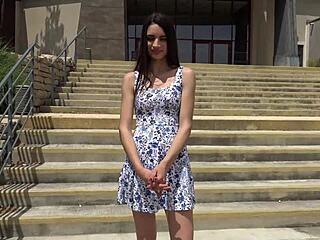 Candie loves double cocks slamming nympho holes hard